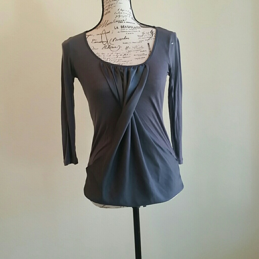 One September grey long sleeve shirt.